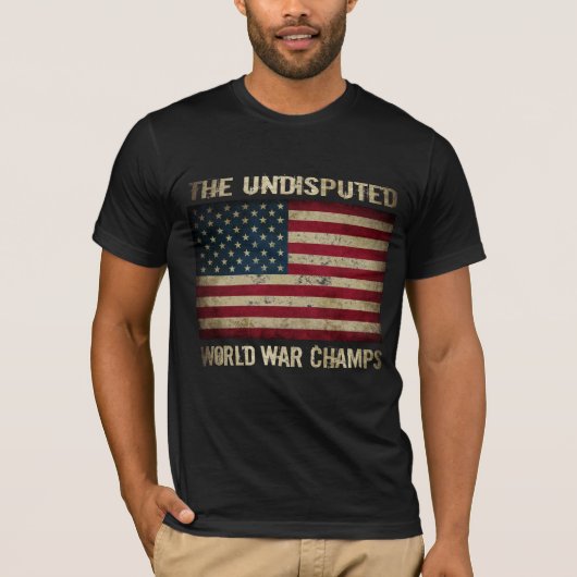 Unbestrittene Weltkrieg-Meister (beunruhigt) T-Shirt (Vorderseite)