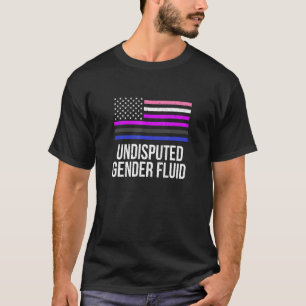 Unbestrittenes Gender Fluid LGBTQ Nichtbinärer Sto T-Shirt