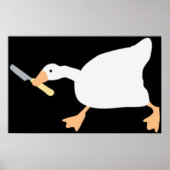 Unbetitelte Gans mit Buttermesser Poster (Vorne)