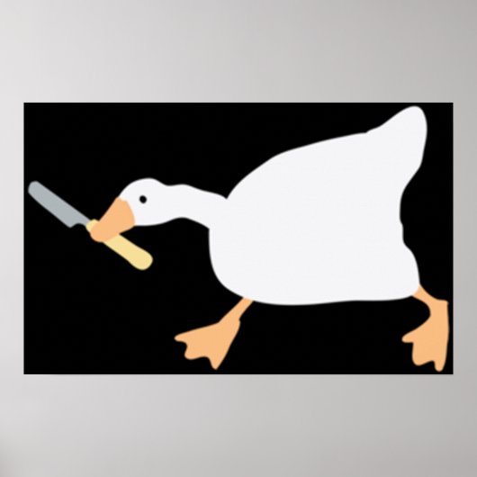 Unbetitelte Gans mit Buttermesser Poster (Vorne)