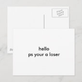 Unbetitelte Postkarte (Vorne/Hinten)