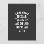 Unbetiteltes DesignEine kluge Frau sagte einmal, i Postkarte (Vorderseite)