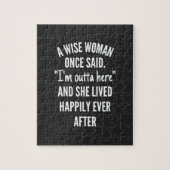 Unbetiteltes DesignEine kluge Frau sagte einmal, i Puzzle (Vertikal)