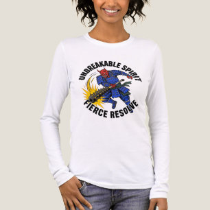 Unbeugsamer Geist Fester Entschluss Samurai Oni T- Tri-Blend Shirt
