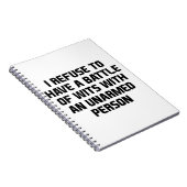 Unbewaffnete Person Notizblock (Rechte Seite)