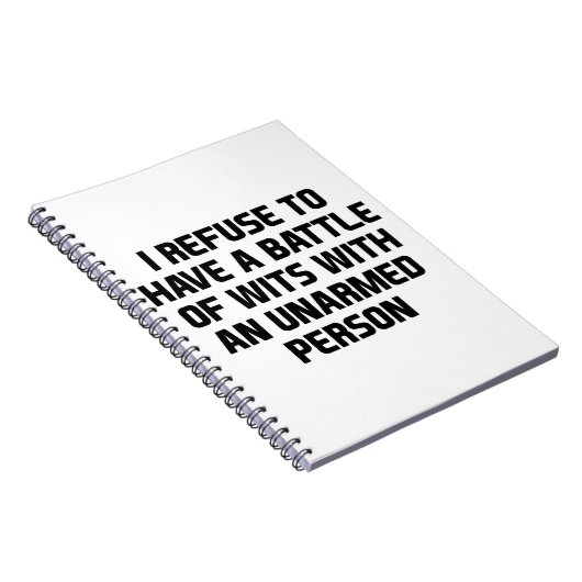 Unbewaffnete Person Notizblock (Rechte Seite)