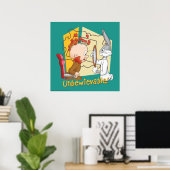 "Unbewievable" Barber BUGS BUNNY™ & Elmer Fudd Poster (Heimbüro)