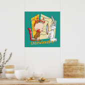 "Unbewievable" Barber BUGS BUNNY™ & Elmer Fudd Poster (Küche)