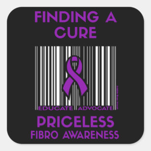 Unbezahlbar...Fibro Quadratischer Aufkleber