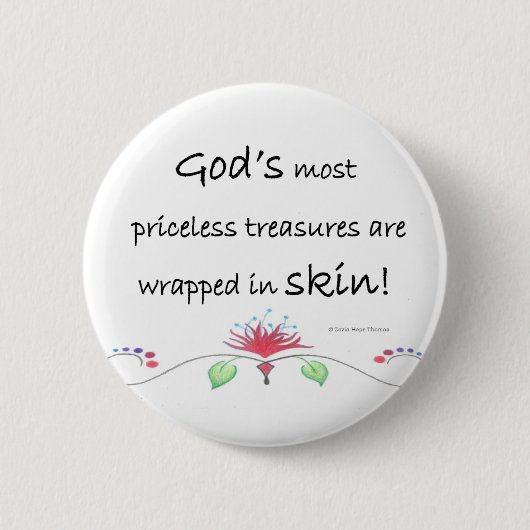 unbezahlbare Schätze Button (Vorderseite)