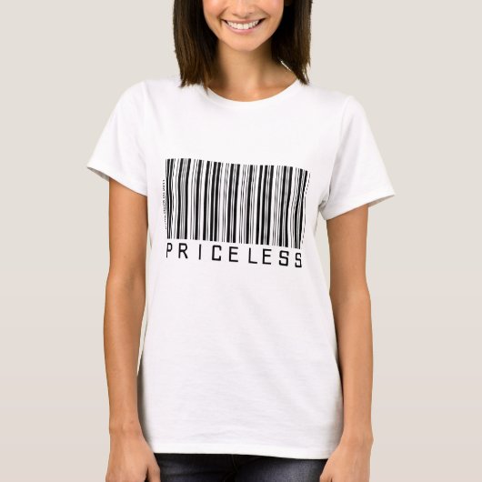 Unbezahlbares - Barcode - Shirt (Vorderseite)