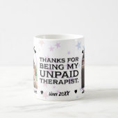 Unbezahlte Therapeutin Freundschaft Custom Foto Kaffeetasse (Mittel)
