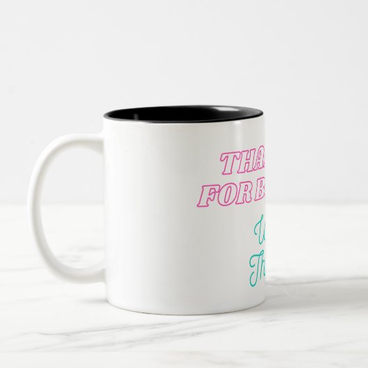 Unbezahlte therapeutische Tasse, Geschenk Zweifarbige Tasse (Links)