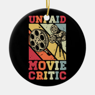 Unbezahlter Film Critic Review Director Film Maker Keramik Ornament