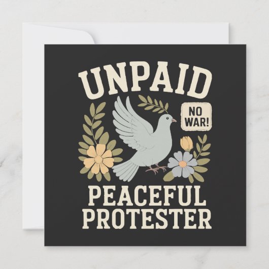 unbezahlter friedlicher Demonstrant (Rückseite)