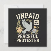 unbezahlter friedlicher Demonstrant (Vorderseite)