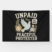 unbezahlter friedlicher Demonstrant Banner (Horizontal)