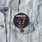Unbiden 47 Trump Est. Juli 2025 Button (Beispiel)