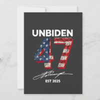 Unbiden 47 Trump Est. Juli 2025