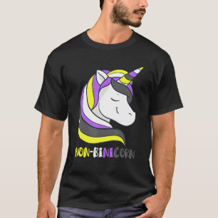 Unbinäre Binärdatei Lächeln Lgbt Nichtbinäre Flag T-Shirt