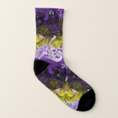 Unbinäre Drachenkatze - Flag ohne Binärspass Socken (Links - Innen)