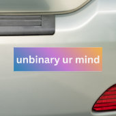 Unbinäres Denken Autoaufkleber (Auf Auto)