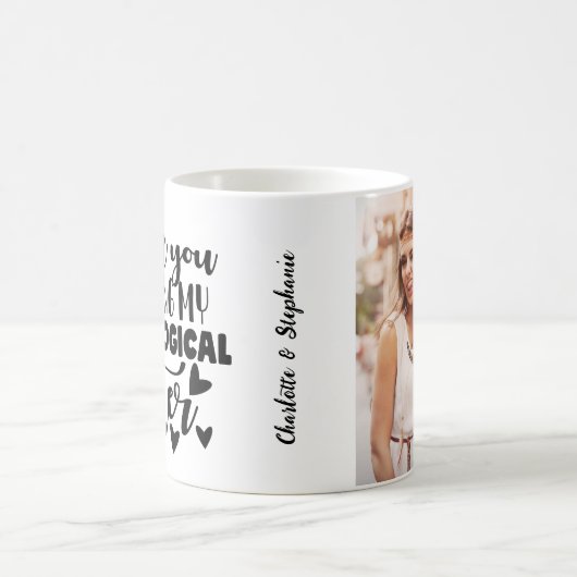 Unbiologische Schwester Best Friend Foto Vielen Da Kaffeetasse (Mittel)