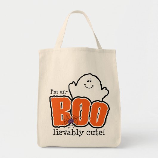 UnBOOlievably niedliche Trick-oder Leckerei-Tasche Tragetasche (Vorne)