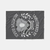 Unbothered By Negative Souls  Fleecedecke (Vorderseite (Horizontal))