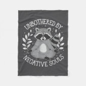 Unbothered By Negative Souls Fleecedecke (Vorderseite)