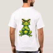 Unbothered Funny Grumpy Frog T-Shirt (Rückseite)