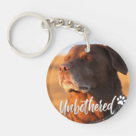 Unbothered Golden Hour Dog – Premium Minimalist  Schlüsselanhänger