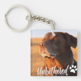 Unbothered Golden Hour Dog – Premium Minimalist  Schlüsselanhänger