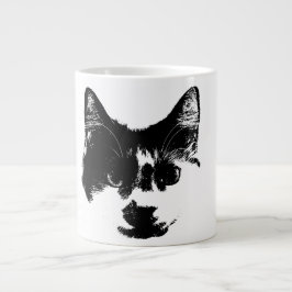 Unbothered – Ink Style Cat Jumbo-Tasse