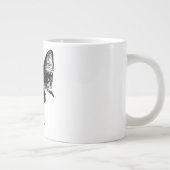 Unbothered – Ink Style Cat Jumbo-Tasse (Rechts)