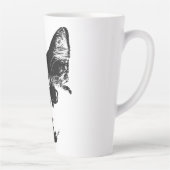 Unbothered – Ink Style Cat Milchtasse (Rechts)