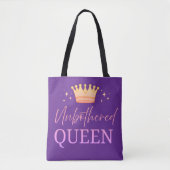 Unbothered Queen Tote Shopping Bag Tasche (Vorderseite)