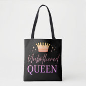 Unbothered Queen Tote Shopping Bag Tasche (Vorderseite)