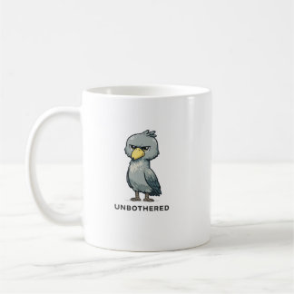 Unbothered Shoebill Bird Minimalist Funny Design Kaffeetasse