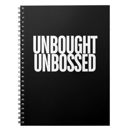 Unbought Unbossed Bold Chisholm Notizblock (Vorderseite)