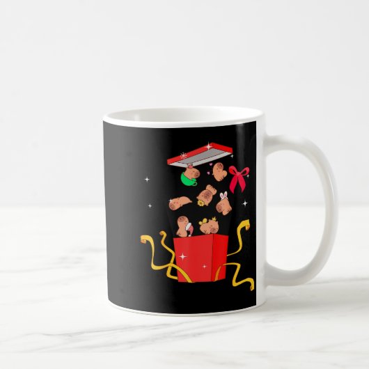 Unboxing Blind Box Capybara Pyjama Ugly Christmas Kaffeetasse (Rechts)