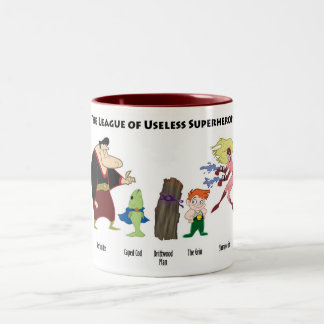 Unbrauchbare Superheroes-Tasse Zweifarbige Tasse