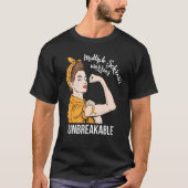 Unbreakable Warrior Multiple Sclerosis Awareness M T-Shirt (Vorderseite)