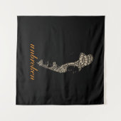 Unbroken Woman Typography Wandteppich (Vorderseite (Horizontal))