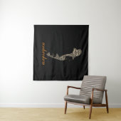 Unbroken Woman Typography Wandteppich (Beispiel (Horizontal))