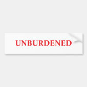 UNBURDENER Autoaufkleber (Vorne)