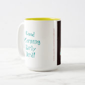 Uncaged Raben-Vintage Zweifarbige Tasse (Vorderseite Links)