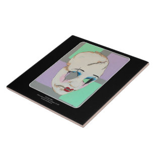 'Uncanny Valley' Malerei auf einem Fliese