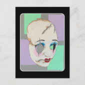 'Uncanny Valley' Malerei auf einem Postkarte (Vorderseite)