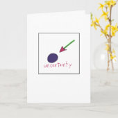 Uncertainty Greeting Card Karte (Gelbe Blume)